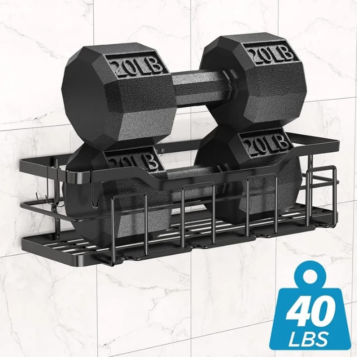 Étagère de Rangement Murale Sans Perçage pour Salle de Bain – Lot de 5 Pièces