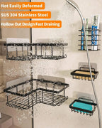 Étagère de Rangement Murale Sans Perçage pour Salle de Bain – Lot de 5 Pièces