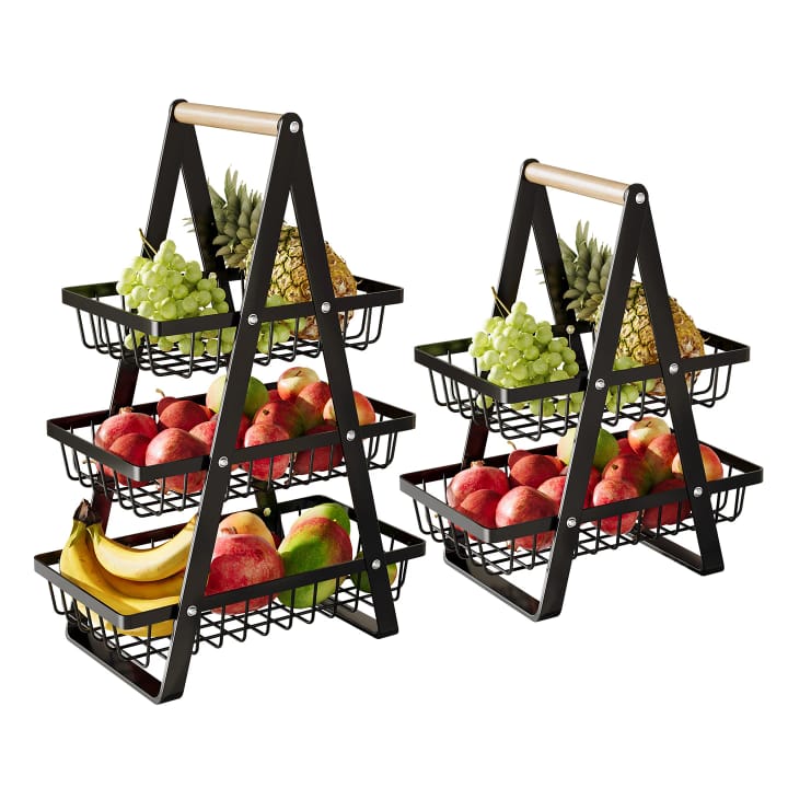 Panier à Fruits Niveaux Pliable – Organisateur de Cuisine Élégant