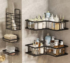 Étagère de Rangement Murale Sans Perçage pour Salle de Bain – Lot de 5 Pièces