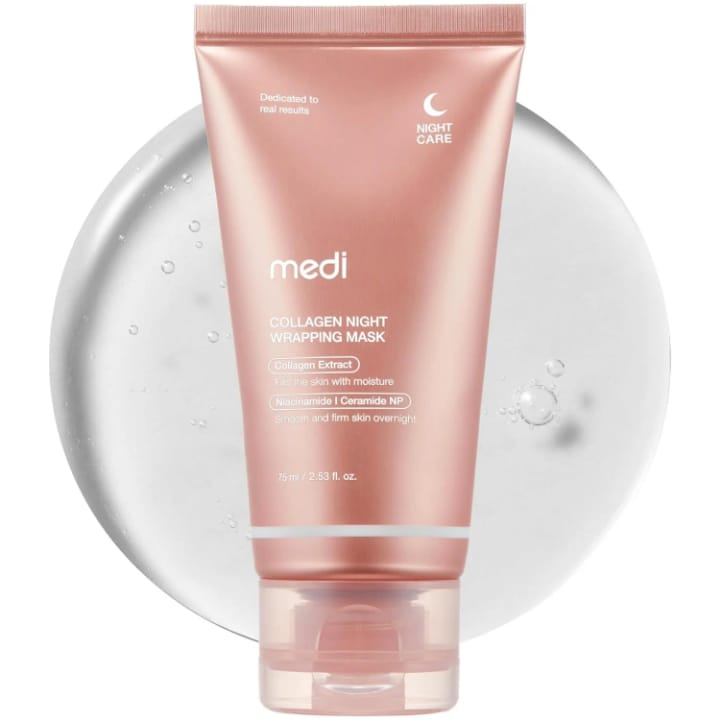 Masque de nuit au collagène – Hydratation et soin du visage