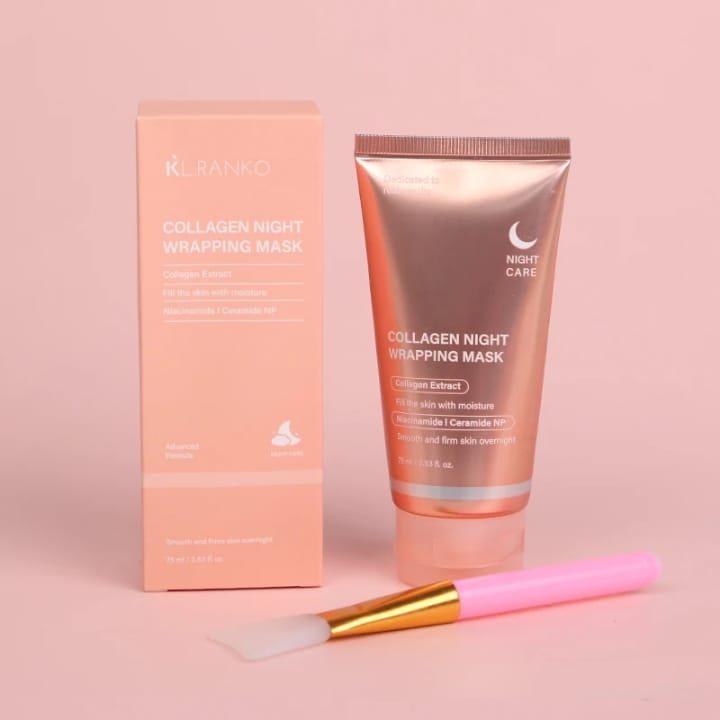 Masque de nuit au collagène – Hydratation et soin du visage