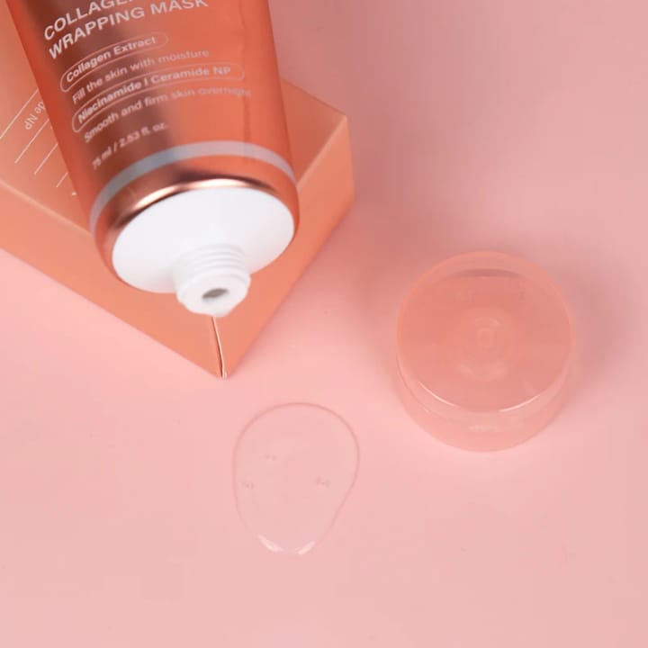 Masque de nuit au collagène – Hydratation et soin du visage