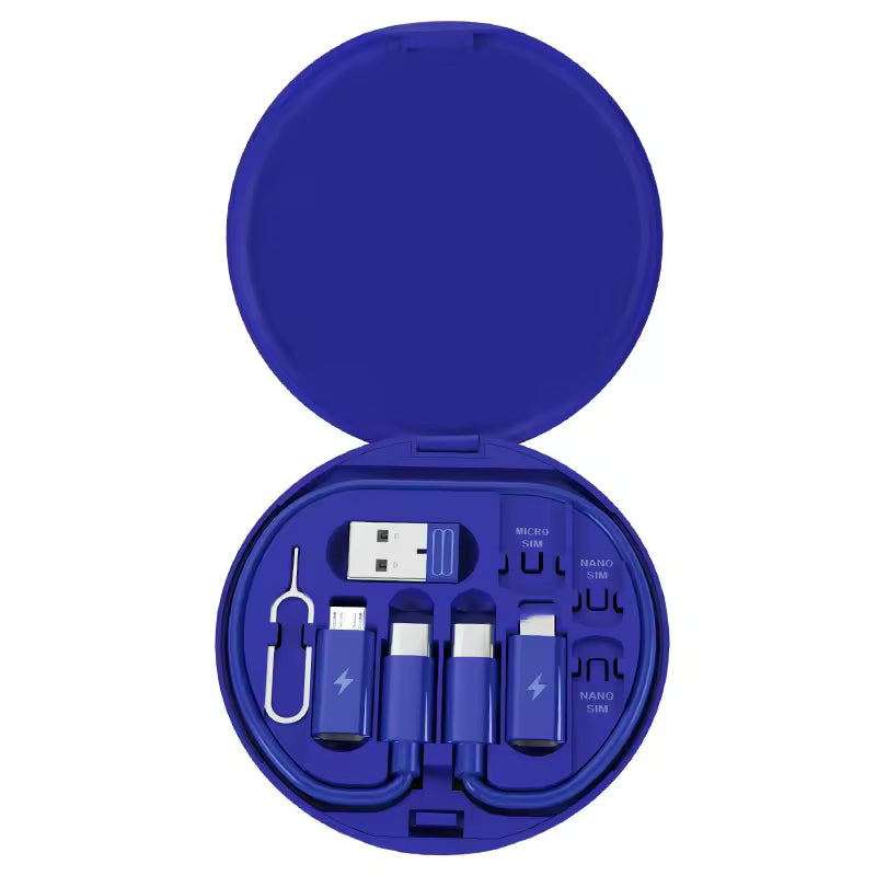 Kit Chargeur USB-C 6-en-1 – Câbles & Adaptateurs de Voyage