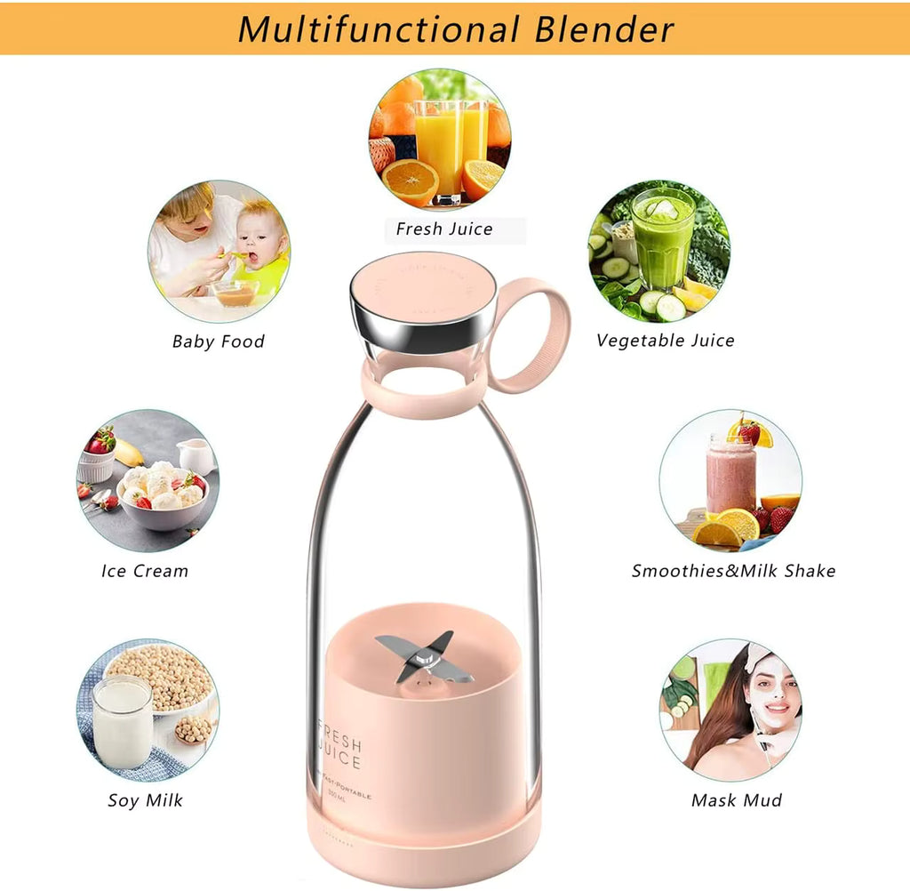 Mixeur Portable Rechargeable USB – Smoothies Frais Partout