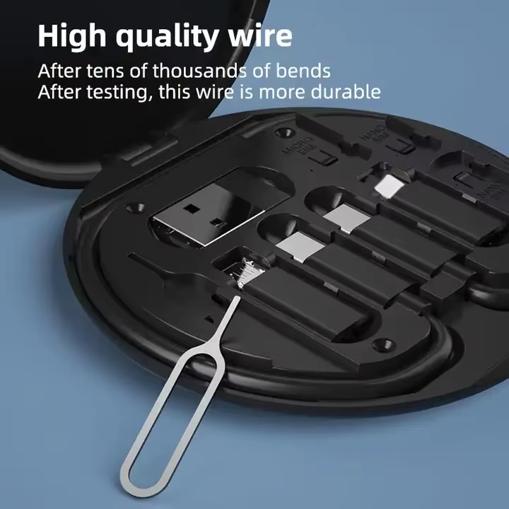 Kit Chargeur USB-C 6-en-1 – Câbles & Adaptateurs de Voyage