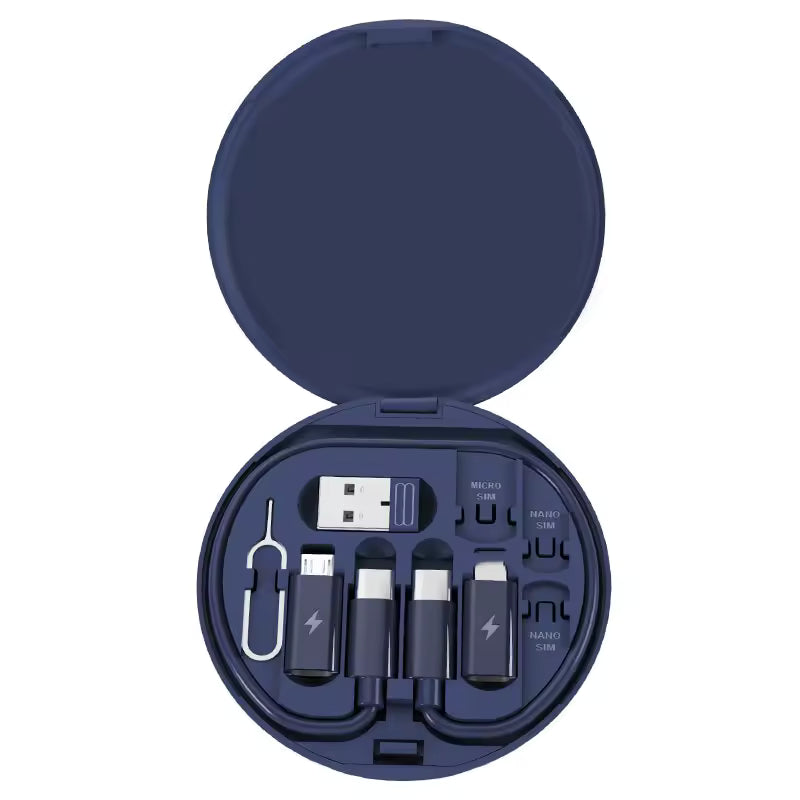 Kit Chargeur USB-C 6-en-1 – Câbles & Adaptateurs de Voyage