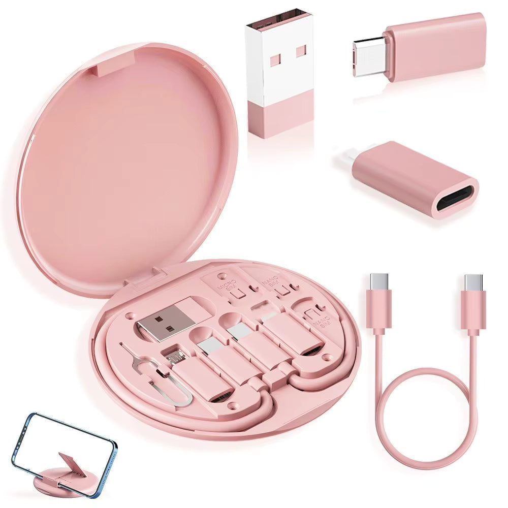 Kit Chargeur USB-C 6-en-1 – Câbles & Adaptateurs de Voyage
